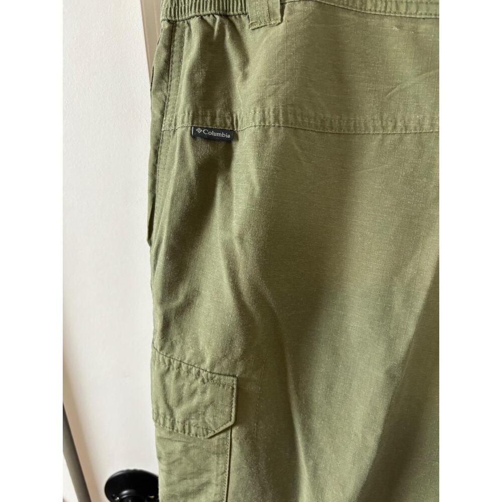 Columbia Convertible Cargo Pants Olive Green Zip Off Legs Mens 36x32 - Picture 7 of 8